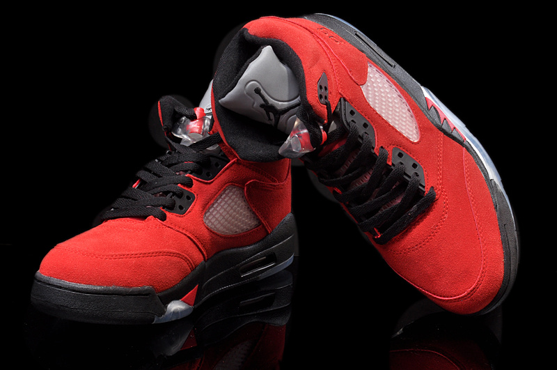 Air Jordan 5 Mens Shoes Red/Black Online